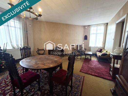 Maison de ville à vendre 128 500 € 4 pièces 3 chambres 120 m² 191 m² de terrain Centre Ville Liévin 62800