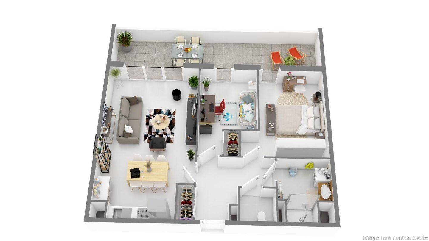 Appartement 2 pièces 41 m² · à Grabels · 41 m² · 650 €/mois