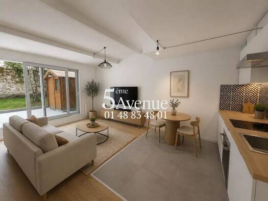 Appartement à vendre 235 000 € 2 pièces 1 chambre 44,1 m² RDC Coteaux Chennevières-sur-Marne 94430