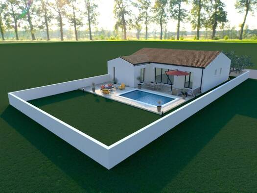 Terrain avec maison neuve à vendre 300 899 € 5 pièces 3 chambres 100 m² 361 m² de terrain La Jarne 17220