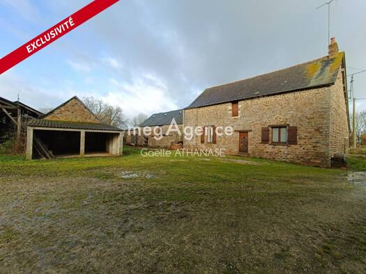 Ferme à vendre 132 000 € 3 pièces 2 chambres 75 m² 4 100 m² de terrain Population Eparse Vitré 35500
