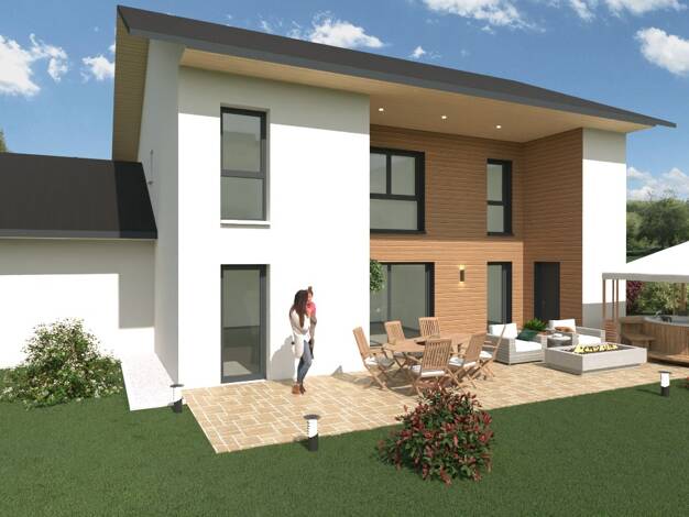 Terrain avec maison neuve à vendre 512 500 € 8 pièces 5 chambres 140 m² 820 m² de terrain Chanaz 73310
