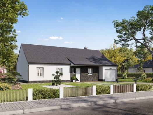 Terrain avec maison neuve à vendre 195 590 € 5 pièces 4 chambres 96,7 m² 640 m² de terrain Cerisy-la-Salle 50210