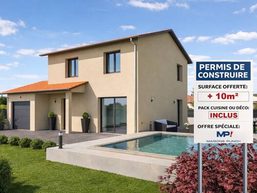 Terrain avec maison neuve à vendre 350 000 € 4 pièces 3 chambres 94 m² 400 m² de terrain Craponne 69290