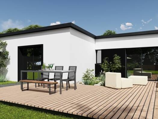 Terrain avec maison neuve à vendre 214 000 € 4 pièces 3 chambres 89 m² 450 m² de terrain Canick-La Vache Blanche-Le Drennec Landivisiau 29400