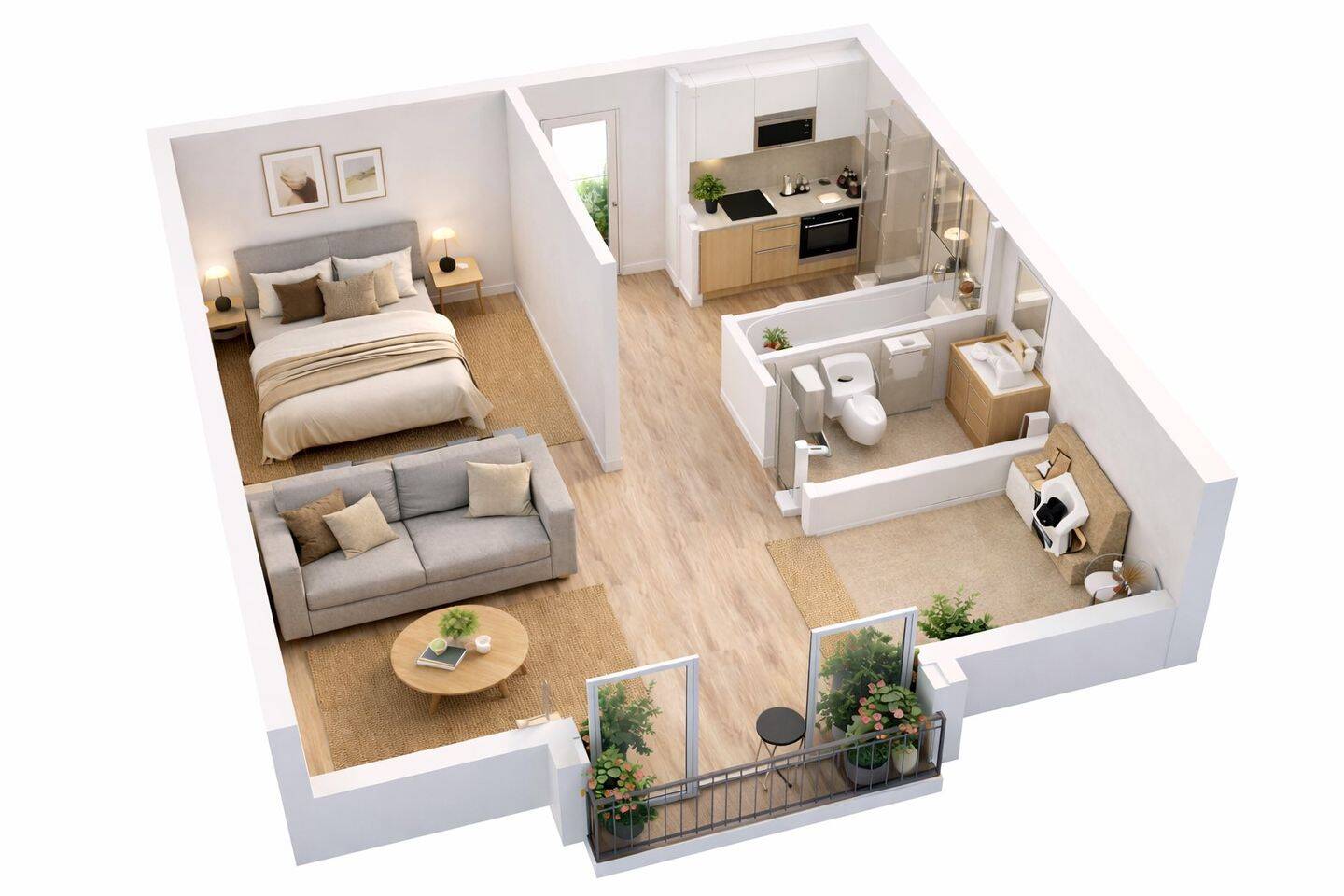 Appartement 2 pièces 52 m² · à Grosseto-Prugna · 51,5 m² · 232 000 €