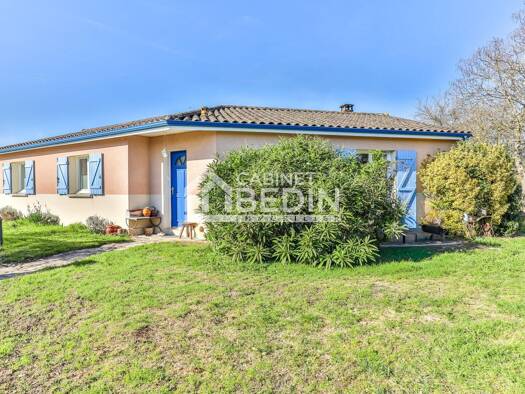 Maison de plain-pied à vendre 229 000 € 4 pièces 3 chambres 96,2 m² 1 204 m² de terrain Le Pian-sur-Garonne 33490