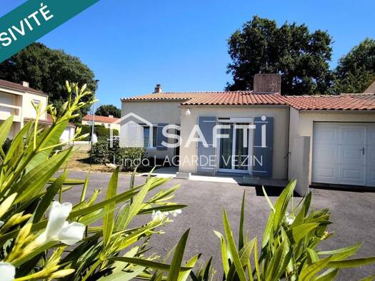 Maison de plain-pied à vendre 231 000 € 4 pièces 3 chambres 93 m² 553 m² de terrain Le Bourg sous la Roche-Coteau La Roche-sur-Yon 85000