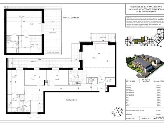 Duplex à vendre - neuf 749 000 € 5 pièces 4 chambres 127 m² dès le 31/12/2026 Centre Montmorency Centre Montmorency 95160