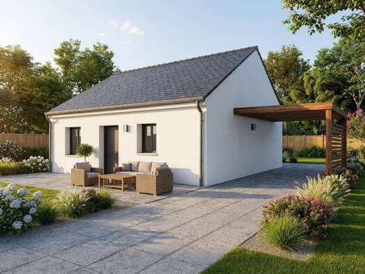 Terrain avec maison neuve à vendre 150 166 € 4 pièces 3 chambres 73 m² 400 m² de terrain Brûlon 72350