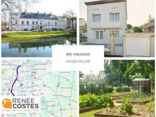 Maison en viager occupé Bouquet 46 815 € 3 pièces 2 chambres 50 m² 285 m² de terrain L'Aunette Ris-Orangis 91130