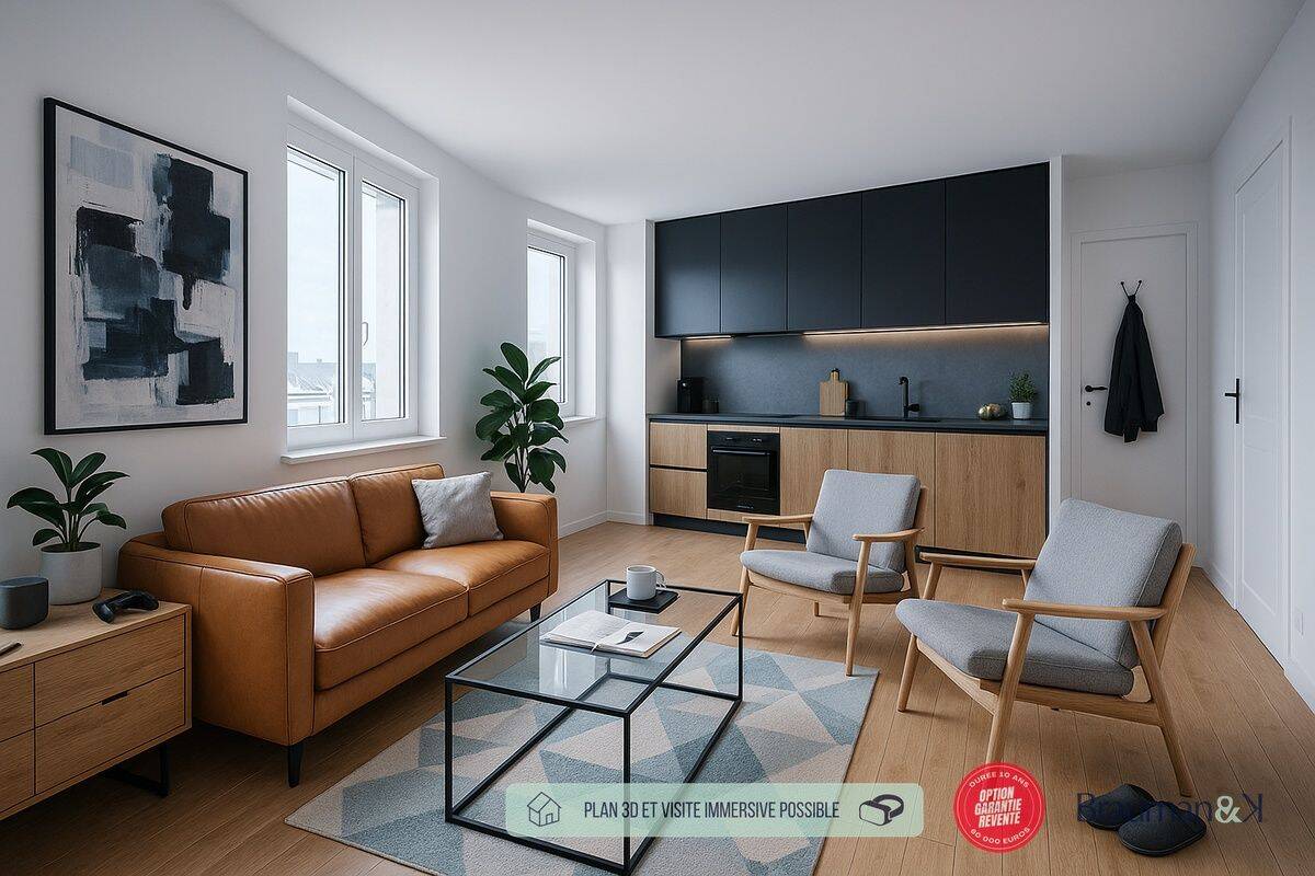 Appartement 1 pièce 21 m² · à Villeurbanne · 21 m² · 99 790 €