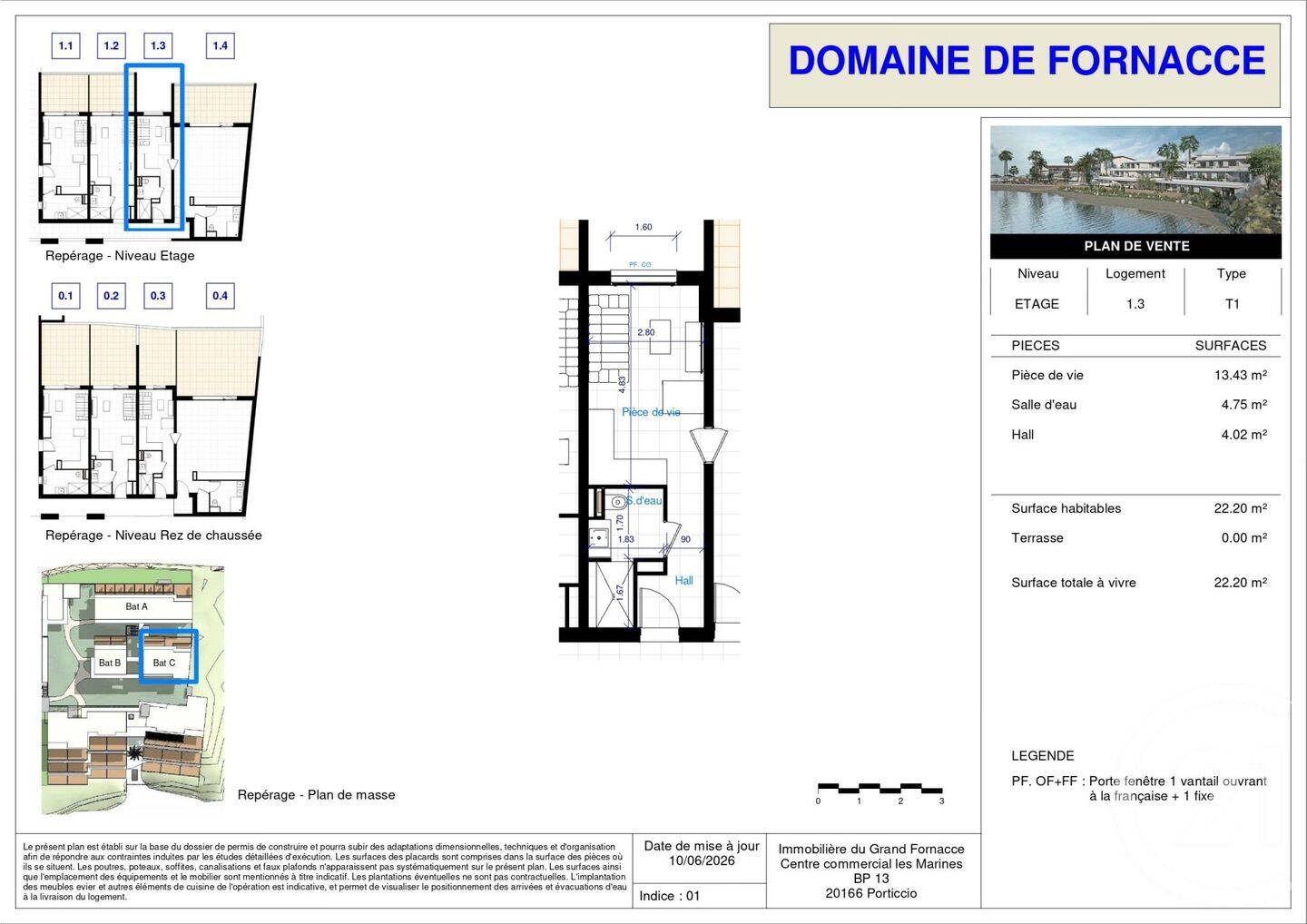 Appartement 1 pièce 22 m² · à Grosseto-Prugna · 22,2 m² · 269 000 €