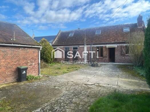 Maison de plain-pied à vendre 189 000 € 5 pièces 3 chambres 107 m² 672 m² de terrain La Neuville-Roy 60190