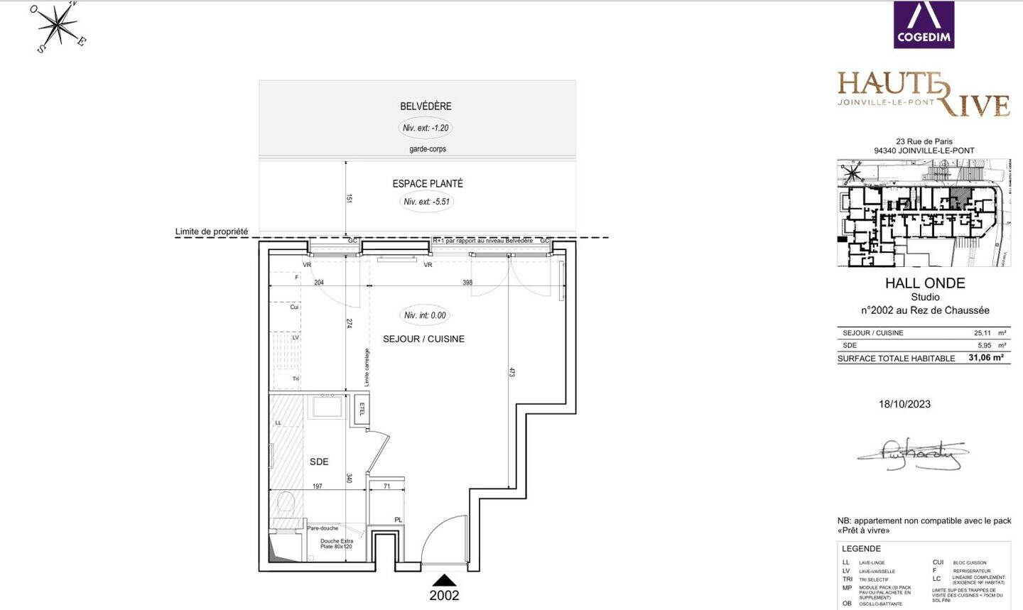 Appartement 1 pièce 31 m² · à Joinville-le-Pont · 31 m² · 998 €