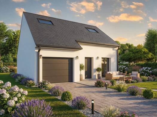 Terrain avec maison neuve à vendre 188 082 € 4 pièces 3 chambres 86 m² 490 m² de terrain Noyant-de-Touraine 37800