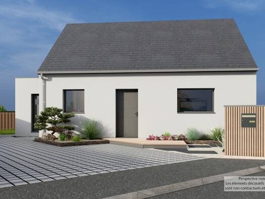 Terrain avec maison neuve à vendre 187 500 € 4 pièces 2 chambres 62 m² 415 m² de terrain Henvic 29670