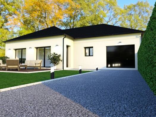 Terrain avec maison neuve à vendre 236 600 € 5 pièces 3 chambres 100 m² 441 m² de terrain Huppain Port-en-Bessin-Huppain 14520