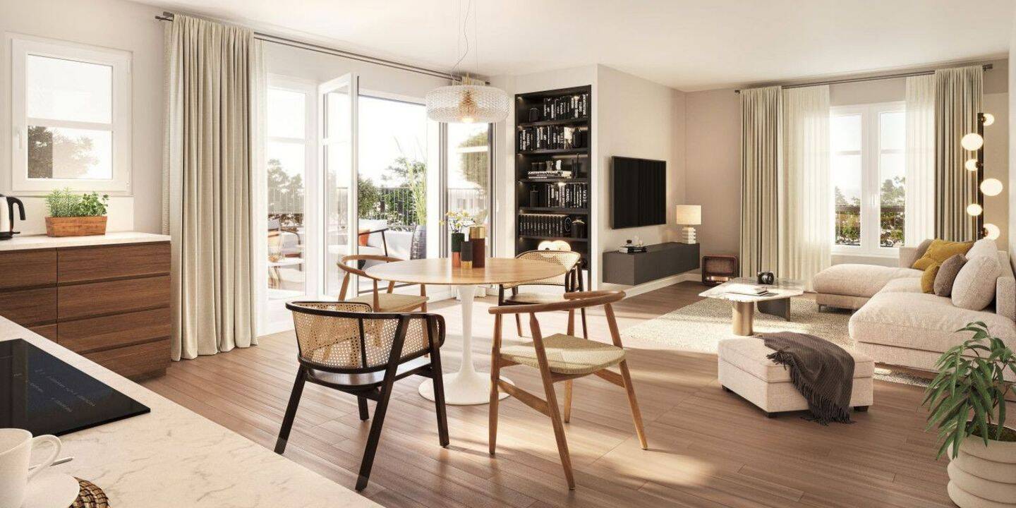 Appartement 4 pièces 76 m² · à Villeneuve-la-Garenne · 75,7 m² · 375 404 €