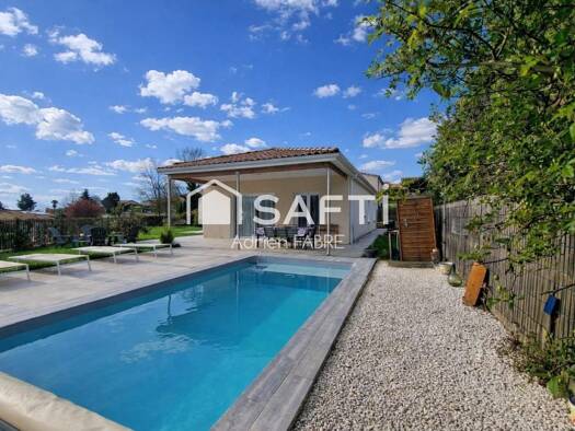 Maison de plain-pied à vendre 480 000 € 4 pièces 3 chambres 100 m² 600 m² de terrain Drémil-Lafage 31280