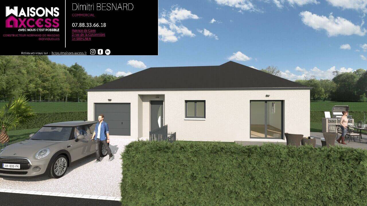 Maison 4 pièces 84 m² · à Frénouville · 84 m² · 250 600 €