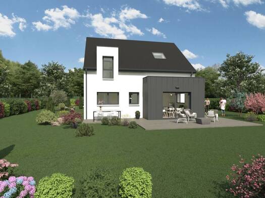 Terrain avec maison neuve à vendre 385 390 € 4 pièces 3 chambres 95 m² 333 m² de terrain Centre Ville Plérin 22190