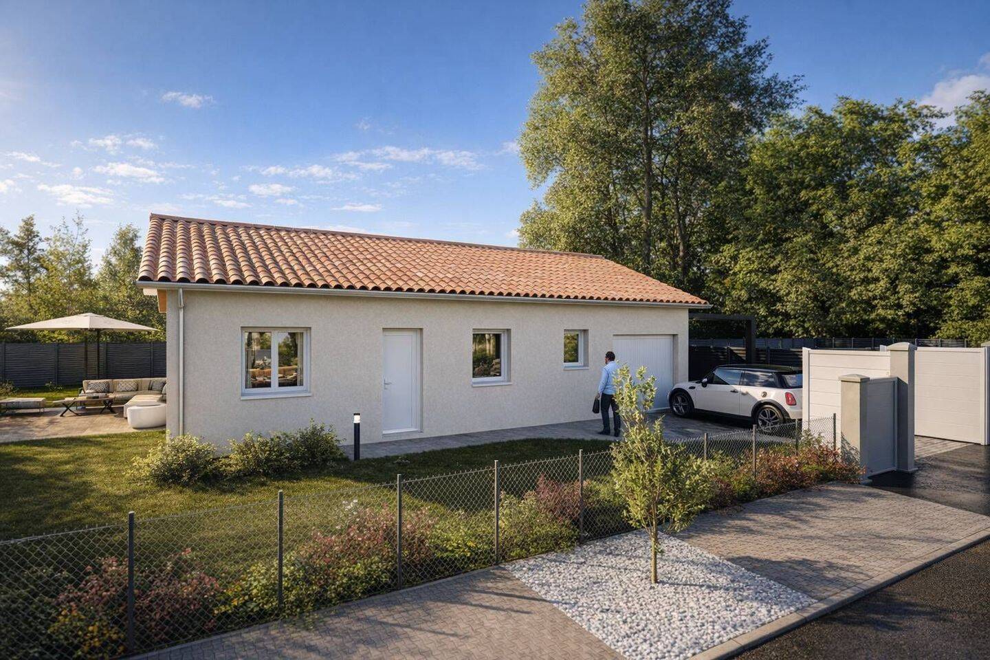 Projet de construction d'une maison 76 m² avec terrain à PERREX