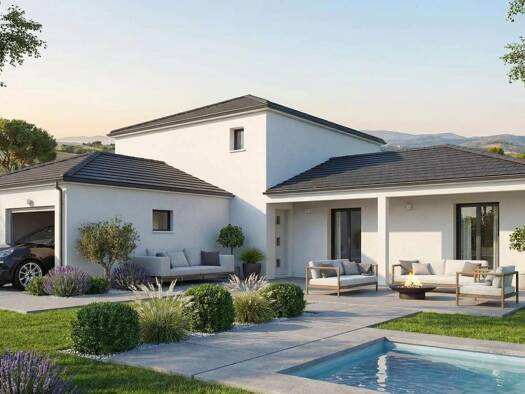 Terrain avec maison neuve à vendre 265 990 € 5 pièces 4 chambres 134 m² 512 m² de terrain Brioux-sur-Boutonne 79170