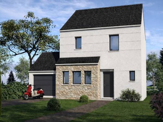 Terrain avec maison neuve à vendre 373 000 € 4 pièces 4 chambres 100 m² 338 m² de terrain Saint-Martin-du-Tertre 95270