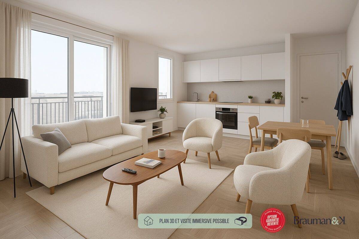 Appartement 3 pièces 59 m² · à Rouen · 59 m² · 224 000 €