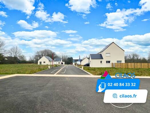 Terrain constructible viabilisé à vendre 53 000 € 498 m² de terrain Jans 44170