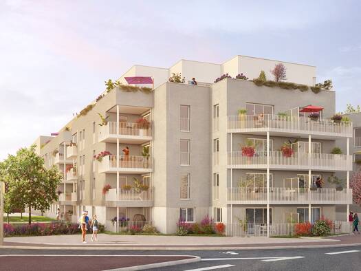 Appartement à vendre - neuf 389 000 € 3 pièces 2 chambres 73,2 m² dès le 30/06/2026 Moulin à Vent-Ernest Renan Vénissieux 69200