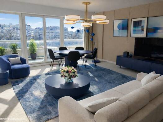 Appartement à vendre 2 195 000 € 5 pièces 3 chambres 135 m² Étage 8/10 Chaillot Paris 16ème arrondissement 75016