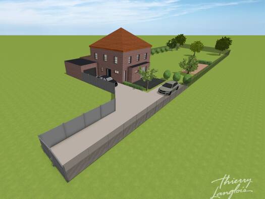 Terrain constructible viabilisé à vendre 216 000 € 1 290 m² de terrain Cysoing 59830