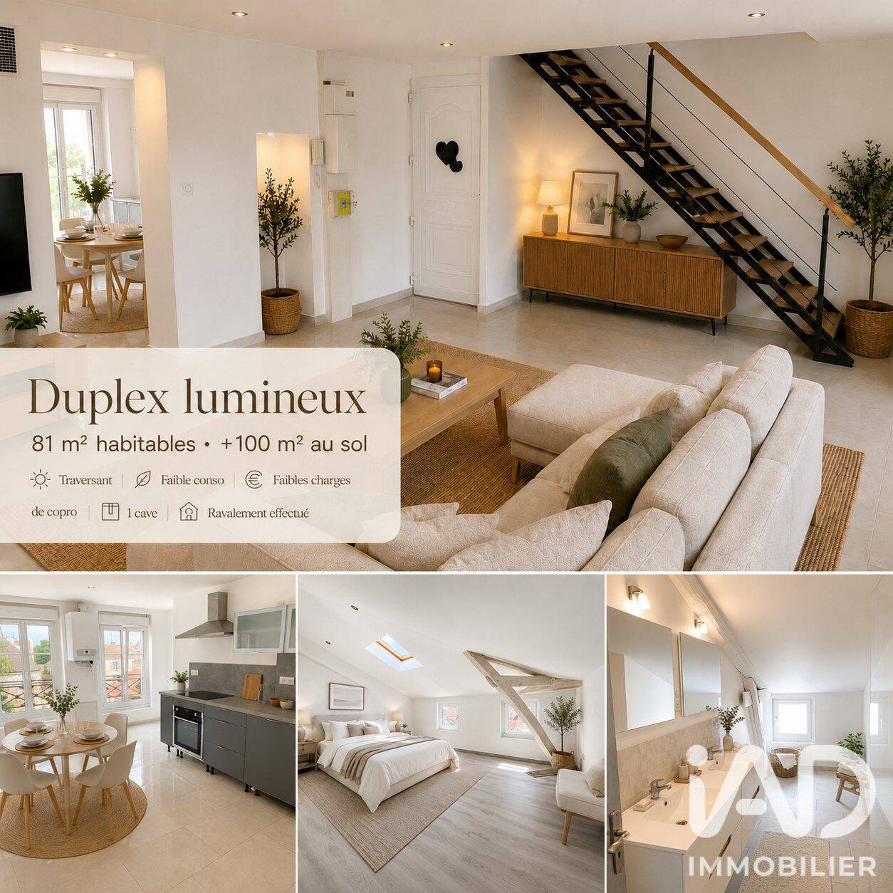 Appartement 3 pièces 81 m² · à Châlons-en-Champagne · 81,4 m² · 115 000 €