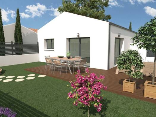 Terrain avec maison neuve à vendre 284 000 € 4 pièces 3 chambres 88 m² 390 m² de terrain Bourgneuf 17220