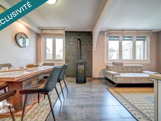 Maison jumelée à vendre 330 000 € 4 pièces 3 chambres 80 m² 343 m² de terrain Michelet Chatrian Villerupt 54190