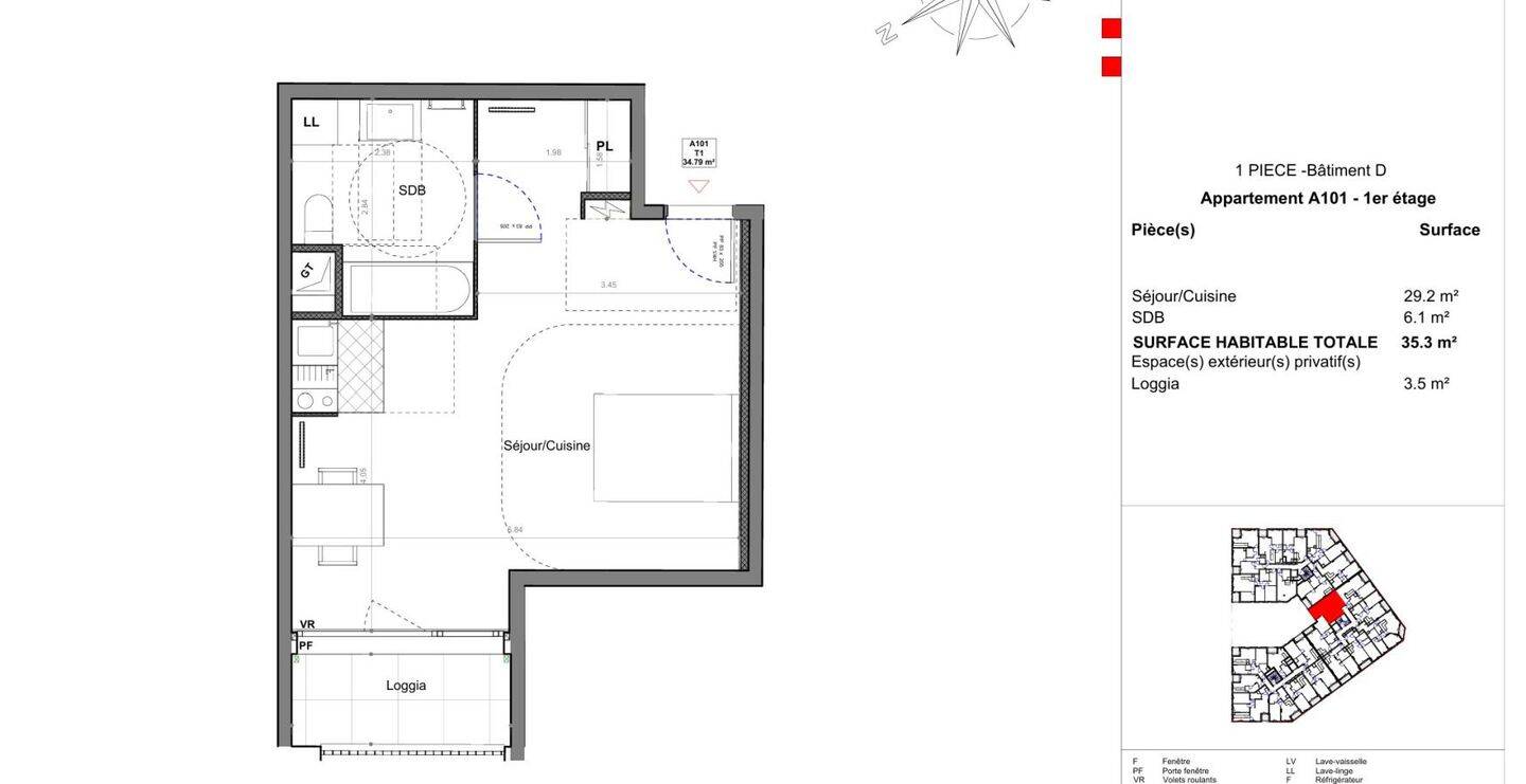 Appartement 2 pièces 47 m² · à Sucy-en-Brie · 47 m² · 1 005 €/mois