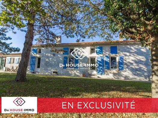Maison à vendre 258 000 € 6 pièces 4 chambres 221 m² 2 553 m² de terrain Mouzeuil-Saint-Martin 85370