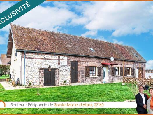 Maison à vendre 145 000 € 4 pièces 2 chambres 100 m² 1 204 m² de terrain Mesnils-sur-Iton 27240