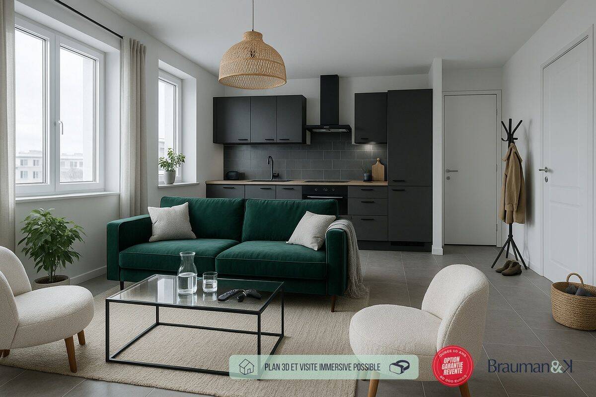 Appartement 2 pièces 29 m² · à Dieppe · 29 m² · 112 614 €