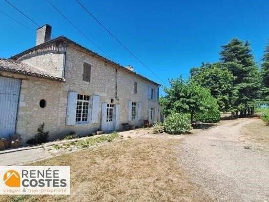 Maison en viager occupé Bouquet 52 100 € 5 pièces 3 chambres 160 m² 7 208 m² de terrain Les Lèves-et-Thoumeyragues 33220