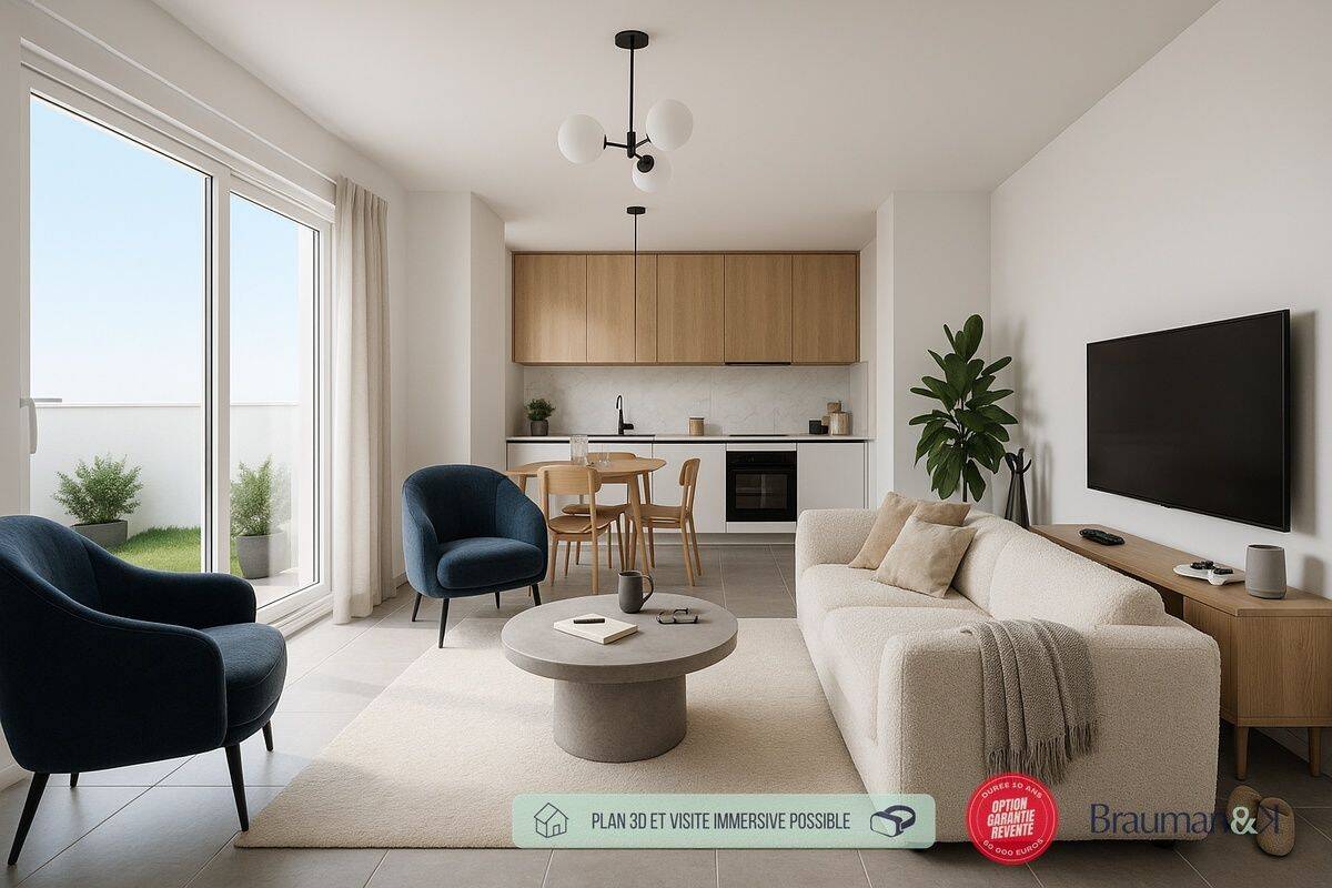 Appartement 2 pièces 46 m² · à Téteghem-Coudekerque-Village · 46 m² · 190 000 €