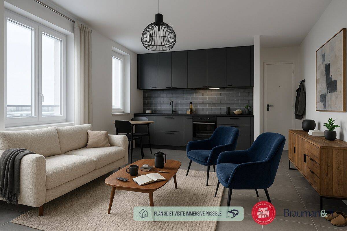Appartement 1 pièce 24 m² · à Caen · 24 m² · 142 500 €