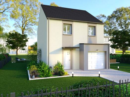 Terrain avec maison neuve à vendre 363 444 € 5 pièces 3 chambres 79,4 m² 330 m² de terrain Pasteur-Place Marx Dormoy-La Longueraie Vigneux-sur-Seine 91270