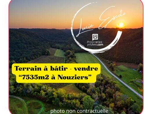 Terrain à vendre 39 000 € 7 535 m² de terrain Nouziers 23350
