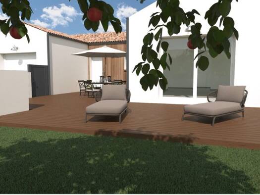 Terrain avec maison neuve à vendre 305 000 € 3 pièces 2 chambres 70 m² 292 m² de terrain La Jarne 17220