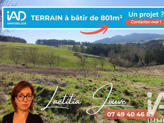 Terrain constructible à vendre 55 000 € 801 m² de terrain Beauzac 43590