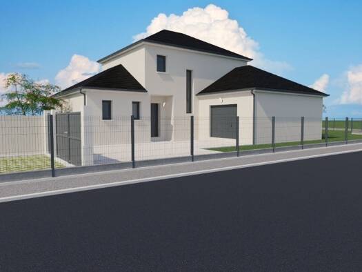 Terrain avec maison neuve à vendre 297 000 € 6 pièces 4 chambres 115 m² 935 m² de terrain Toutainville 27500