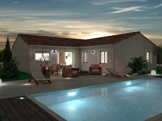 Terrain avec maison neuve à vendre 226 285 € 6 pièces 4 chambres 101 m² 1 716 m² de terrain Valdurenque 81090